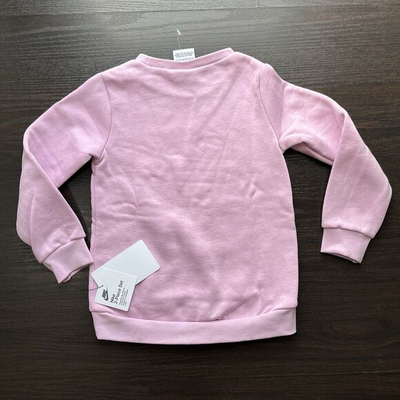 Nike Futura Stack Long Sleeve Pullover Fleece & Leggings Girls 2pc Set 4T 3-4Yrs - Picture 3 of 9